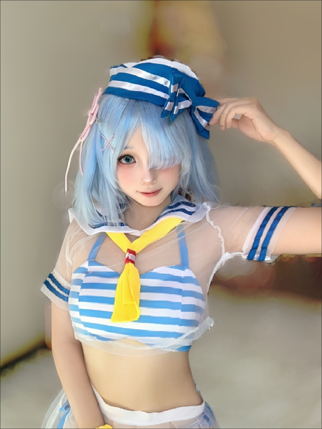 Swimwear - Disfraz de Cosplay de Rem de