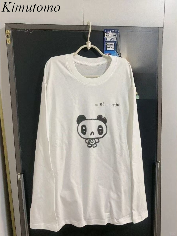 Blouses - Kimutomo-camisetas con estampado de dibujos animados