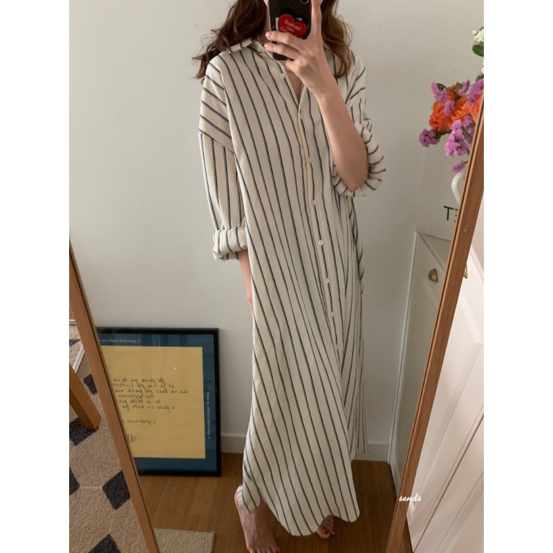 Vestido coreano minimalista co - Korean Style A Line Shirt Dress reseña y precio