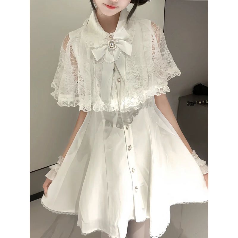 Vestido Gótico Japonés Estilo  - Korean Style A Line Shirt Dress reseña y precio