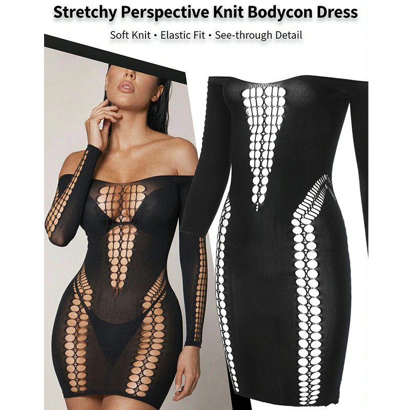 Vestido de playa de malla tran - Sexy Mesh Sheer Bodycon Dress reseña y precio