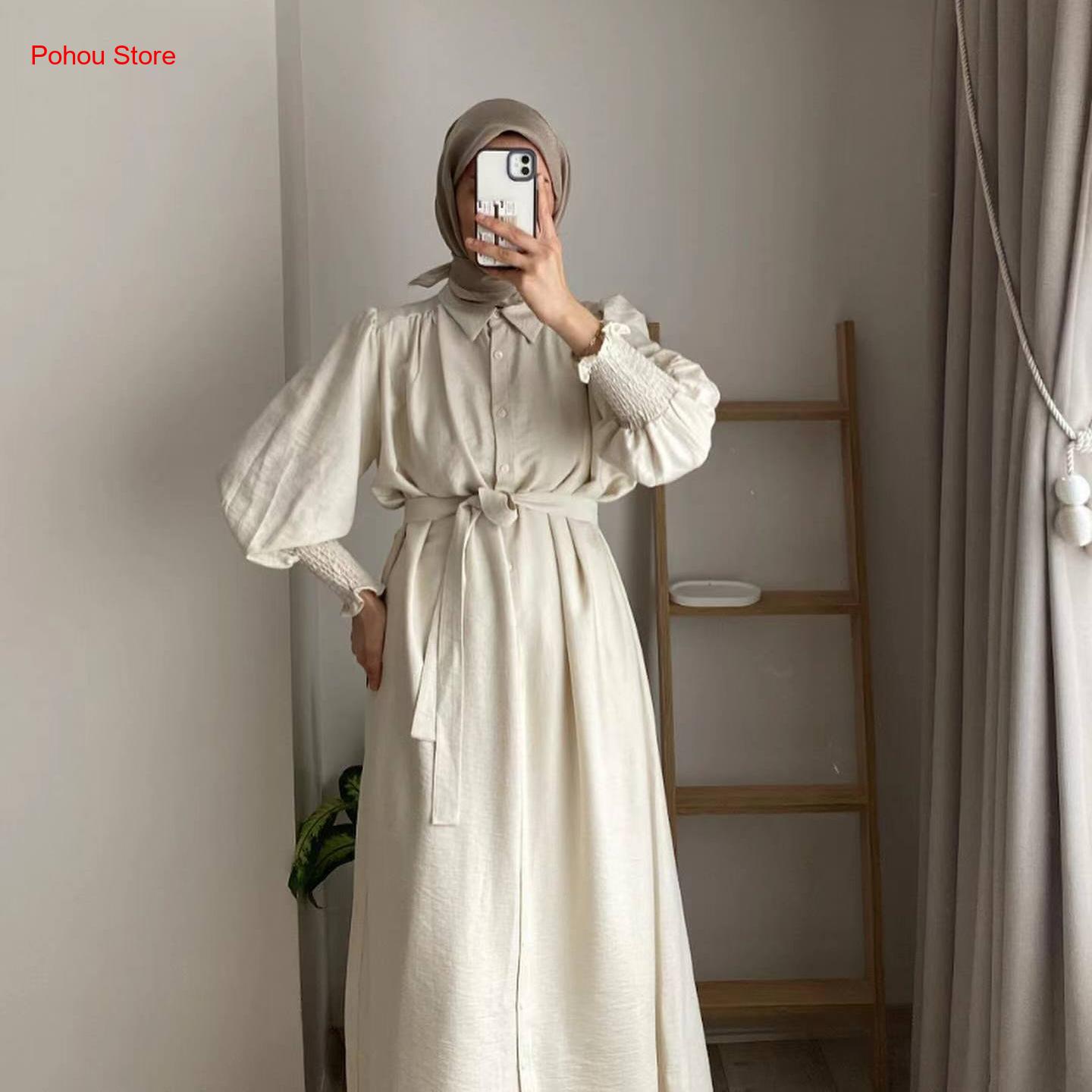 Vestido Camisero Estilo Corean - Korean Style A Line Shirt Dress reseña y precio