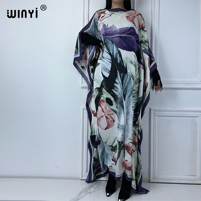 WINYI caftán de verano para mu - Boho Summer Beach Maxi Dress reseña y precio