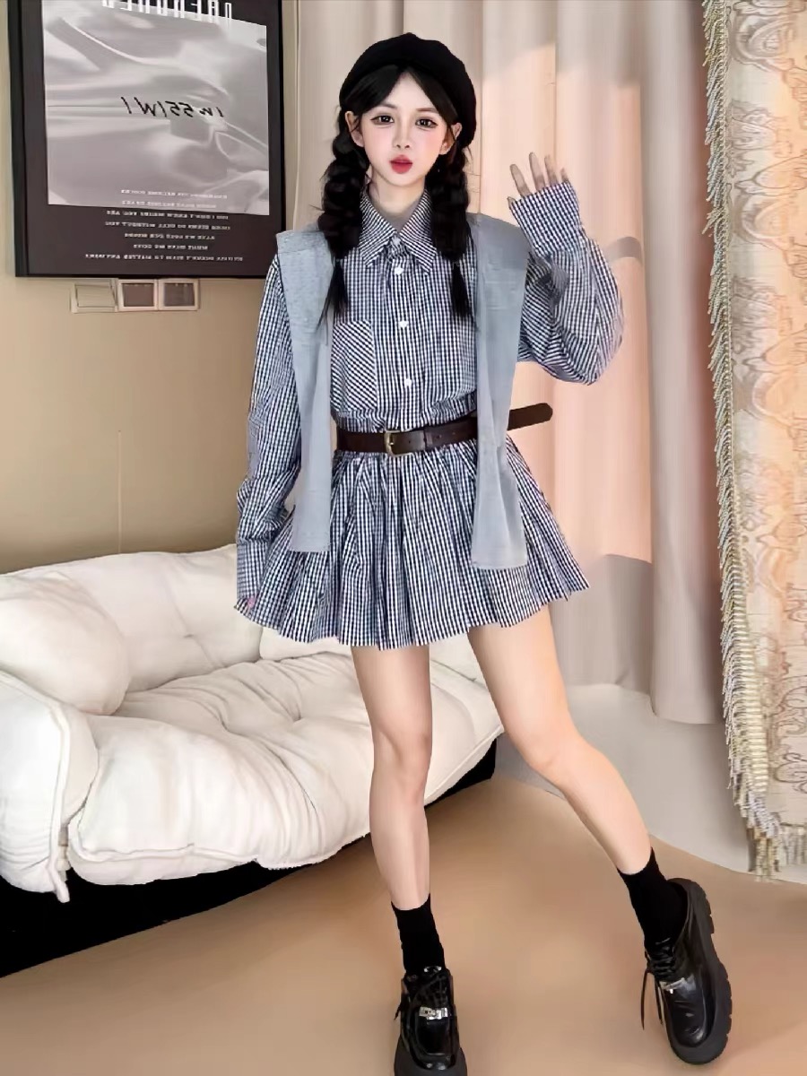 Vestido Camisero Estilo Corean - Korean Style A Line Shirt Dress reseña y precio