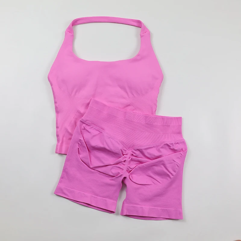 Conjunto de yoga sin costuras  - Seamless Ribbed Workout Tank Top reseña y precio