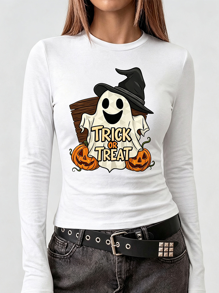 Camiseta de manga larga con es - Blouses reseña y precio