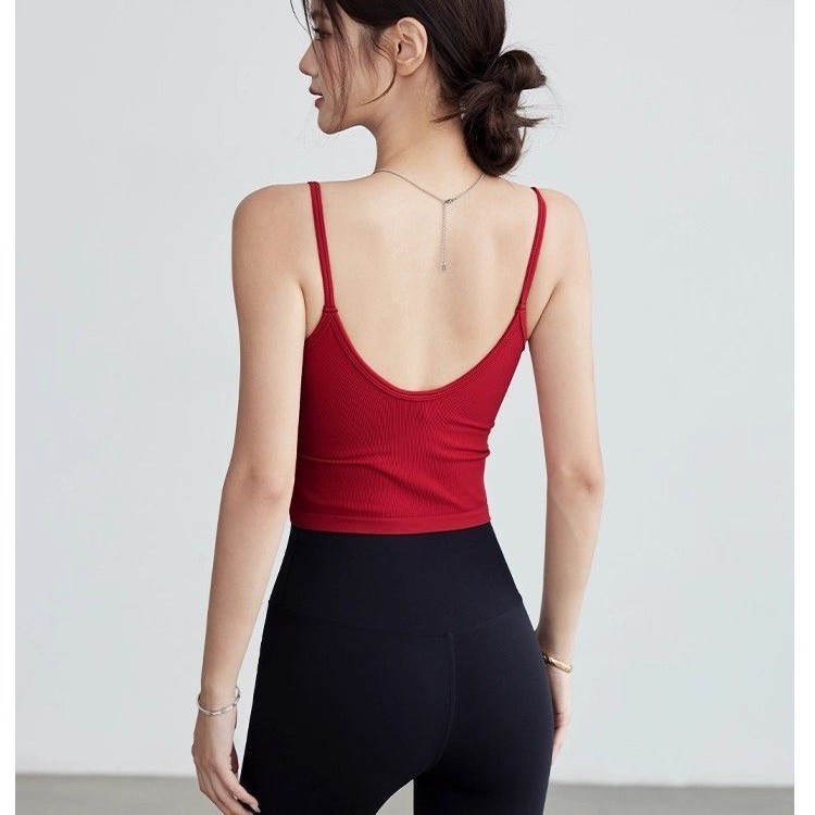 Women Seamless Ribbed Yoga Cam - Seamless Ribbed Workout Tank Top reseña y precio
