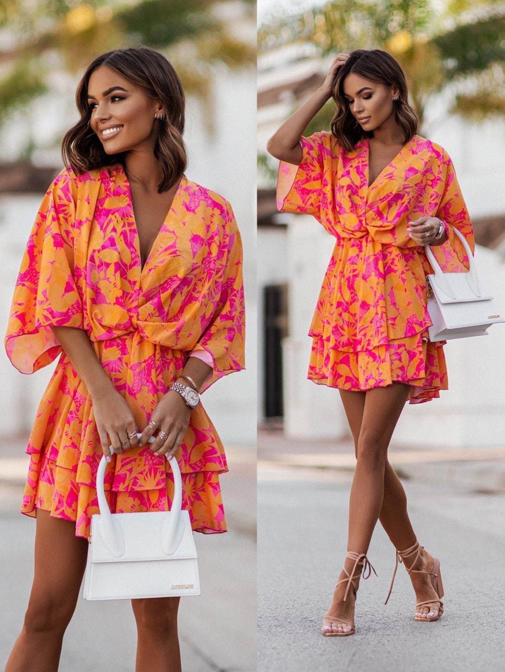 Minifalda de verano para mujer - French Vintage Floral Midi Dress reseña y precio